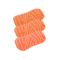 fesch geschnitten Lachs Sashimi png