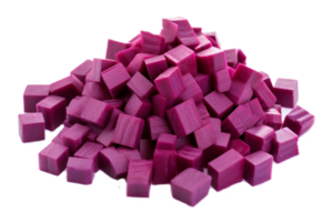 AI generated Purple Yam Slices on Transparent Background png