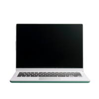 AI generated laptop blank screen png isolated on transparent background