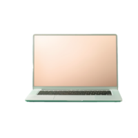 AI generated laptop blank screen png isolated on transparent background