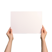 AI generated Placard png isolated on transparent background