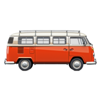 AI generated Van isolated on transparent background png