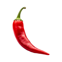 ai generiert frisch reif rot Chili isoliert auf transparent Hintergrund png