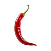 ai generiert frisch reif rot Chili isoliert auf transparent Hintergrund png