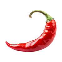 ai generiert frisch reif rot Chili isoliert auf transparent Hintergrund png