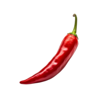 ai generiert frisch reif rot Chili isoliert auf transparent Hintergrund png