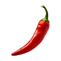 ai generiert frisch reif rot Chili isoliert auf transparent Hintergrund png