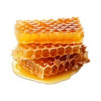 ai generiert Bienenwabe isoliert auf transparent Hintergrund png