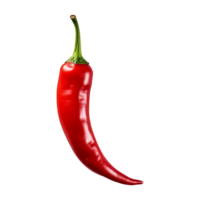 ai generiert frisch reif rot Chili isoliert auf transparent Hintergrund png