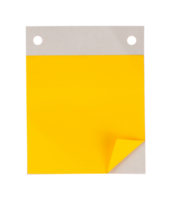 yellow folded note paper mockup png