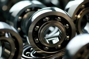 AI generated Ball bearings for industry photo
