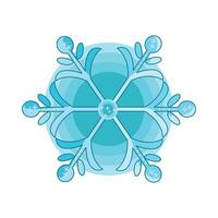 illustration of snowflake vector