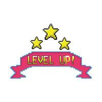 illustration of level up vector