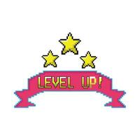 illustration of level up vector