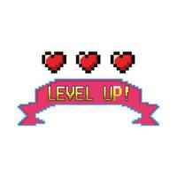 illustration of level up vector