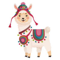 AI generated Llama Alpaca Tourism png