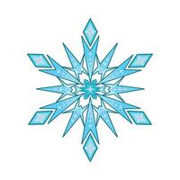 illustration of snowflake vector