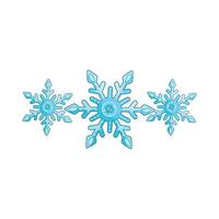 illustration of snowflake vector
