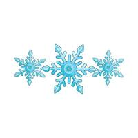 illustration of snowflake vector