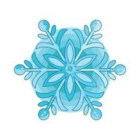 illustration of snowflake vector