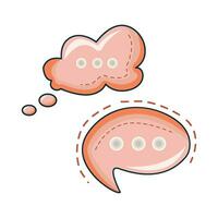 illustration of chat bubble vector