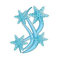 illustration of snowflake vector