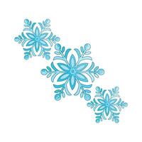 illustration of snowflake vector