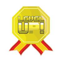 illustration of level up vector