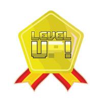 illustration of level up vector