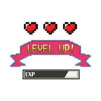 illustration of level up vector