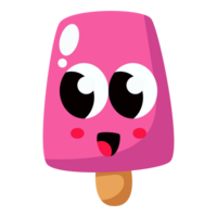 kawaii la glace crème dessin animé icône. png