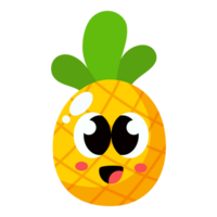 kawaii ananas dessin animé icône. png