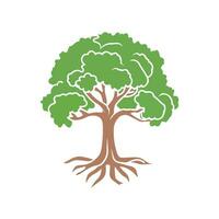 Isolated tree on white background vector