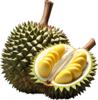 AI generated durian fruit png