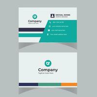 Corporate Technology Business Card Design vector