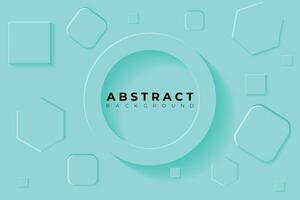 Abstract Background with 3d circle blue papercut layer vector