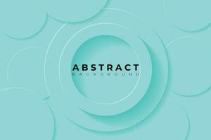 Abstract Background with 3d circle blue papercut layer vector