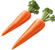 AI generated carrots on transparent background png