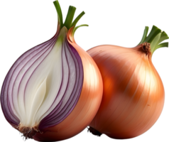 AI generated two onions on a no background png