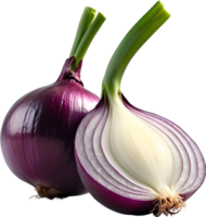 AI generated two onions on a transparent background png