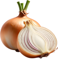 AI generated two onions on a no background png