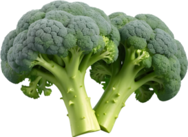 ai generado un manojo de verde vegetales en un transparente antecedentes png