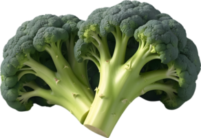 AI generated a bunch of green vegetables on a transparent background png