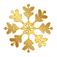 PNG - Gold Snowflake Transparent