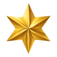 PNG - Gold Star Decorative PNG