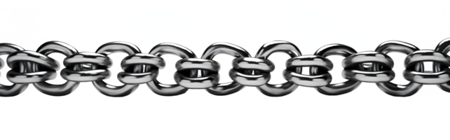 AI generated Metal chain link png