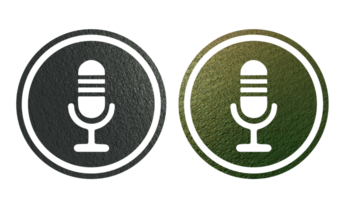 Mikrofon Podcast Symbol Illustration png