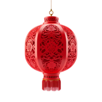 AI generated Red Chinese Lantern png