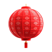 AI generated red lantern chinese decoration festivals traditional lantern png