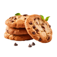 AI generated Chocolate and almond cookies png